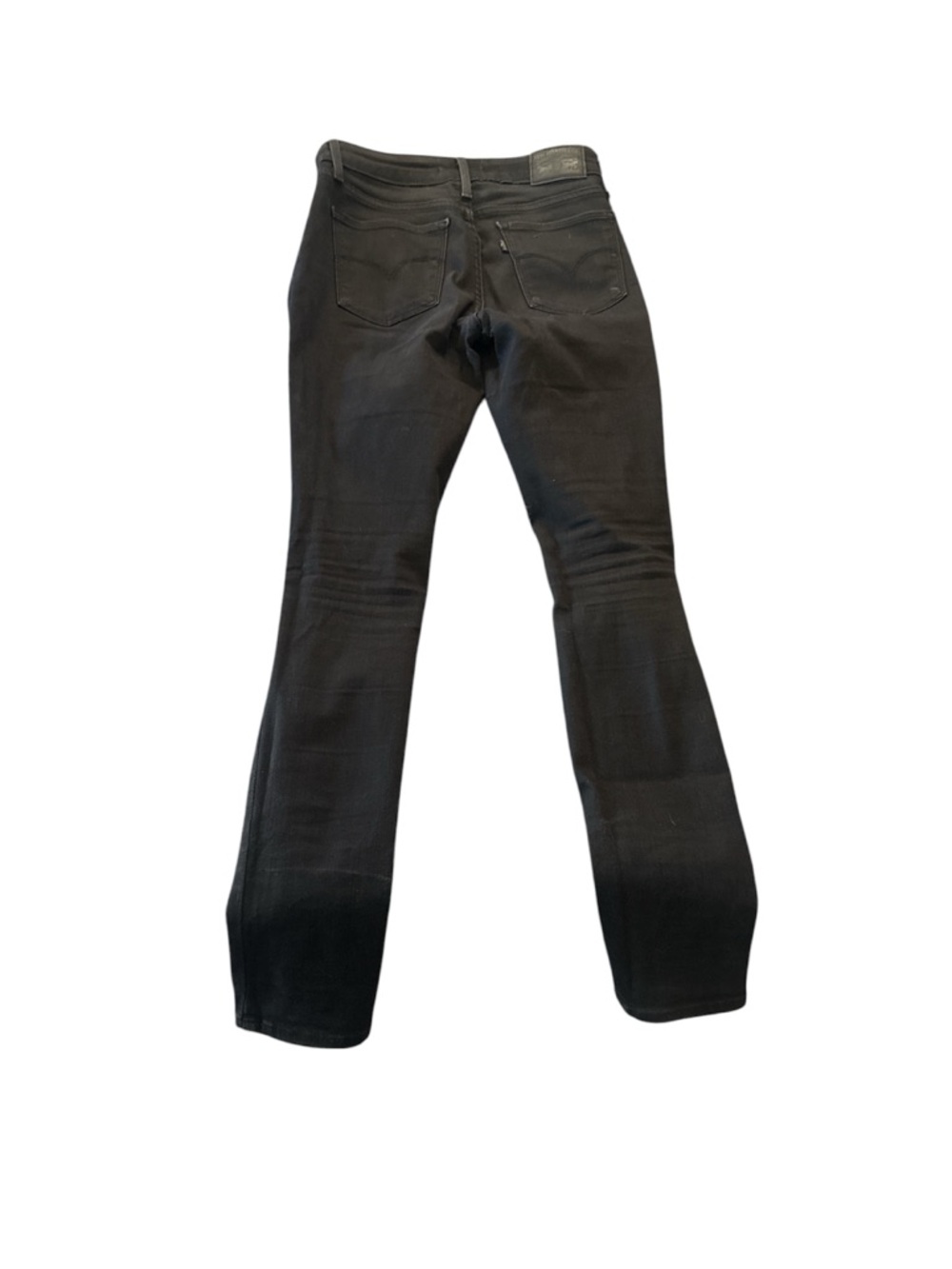 Black LEVI’s Women’s Slim Bootcut Jeans Shredded distressed